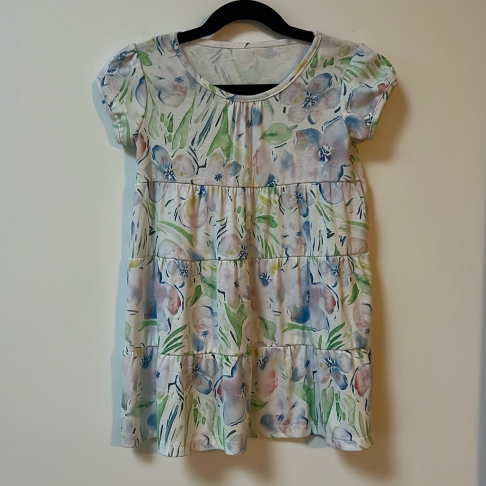 Blue Water Girls Multi-Floral NORRIE Boho Sundress,Size 4/5,NWT